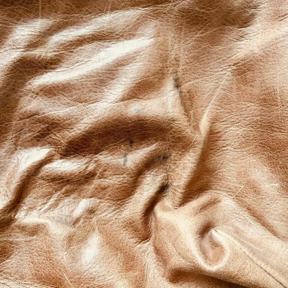 Baggu Brown Leather Tote Bag with Laptop Sleeve Protector - Picture 5 of 5